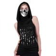 thumbnail image 3 of Cooling Women Disfraces Camiseta Cráneo Camiseta sin mangas con capucha con mascarilla Cráneo XL Sunnimix Camiseta sin mangas para mujer, 3 of 7