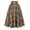 Yellow, variant on Hontri Skirt Women Fashion Casual Plaid Skirtwith Pockets Vintage High Waist Pleated Skirt Navy S