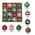 thumbnail image 3 of HongHeng Clearance Under $2.00 Christmas Tree Pendant Christmas Gift Box Set Painted and Electroplated Round Pendant Electroplated Christmas Decoration, 3 of 9