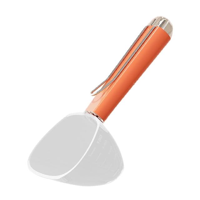 Recogedor para mascotas, taza medidora para perros con báscula, alimentador de alimentos, cuchara medidora portátil multifuncional para alimentos para naranja