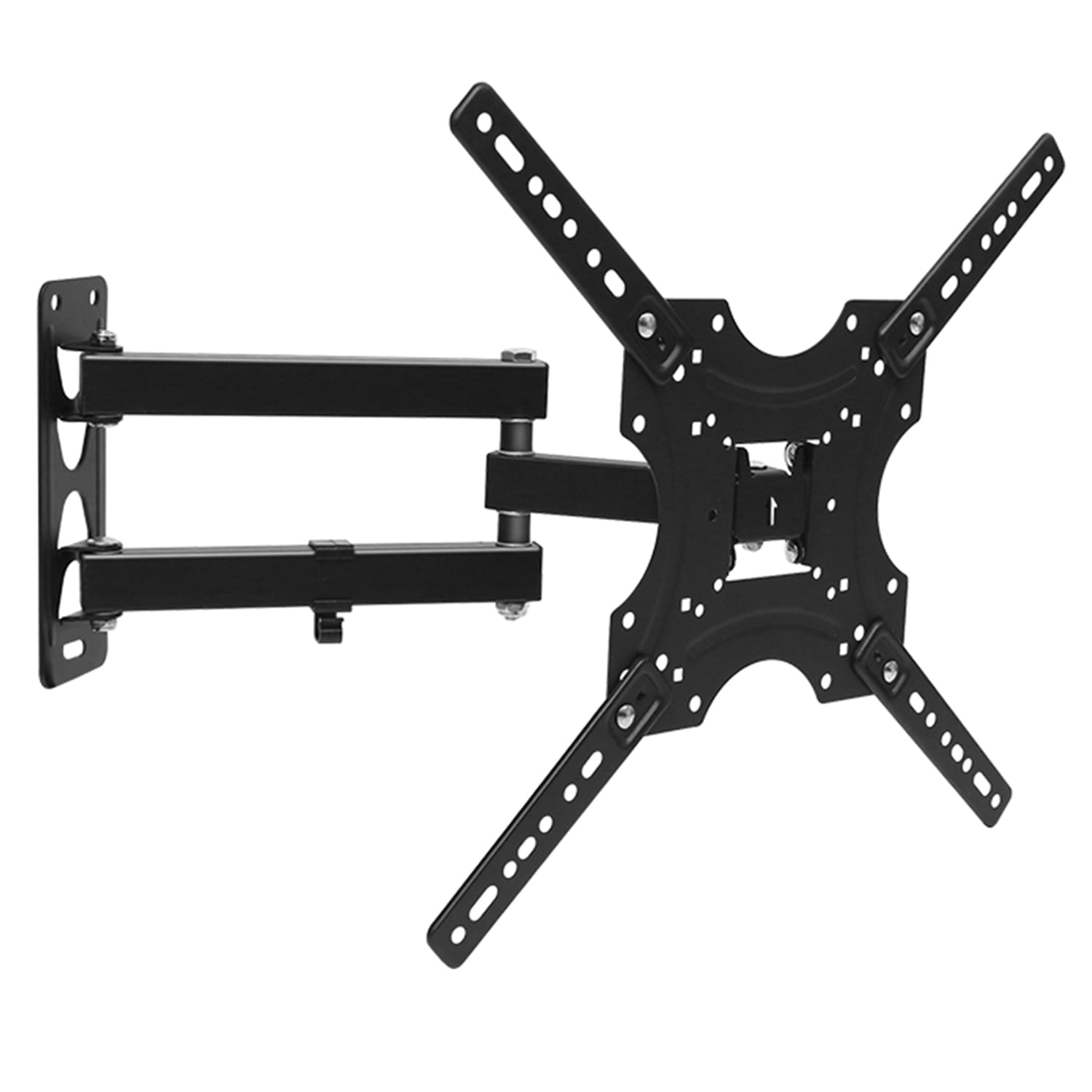 TV Wall Mount 17"55" Corner Full Motion Articulating TV Wall Mount Bracket, Black