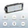thumbnail image 3 of 2PCS Car License Plate Light for Renault Twingo II Clio IV Laguna 2 Megane 3 Twingo Master Vel Satis Car Canbus ledLights, 3 of 5