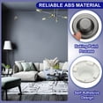 thumbnail image 3 of Uxcell Pipe Wall Covers, ABS Self-Adhesive Reserved Wall Hole Plugs Round Shower Pipe Caps for Bathroom Kitchen Gray, 3 of 7