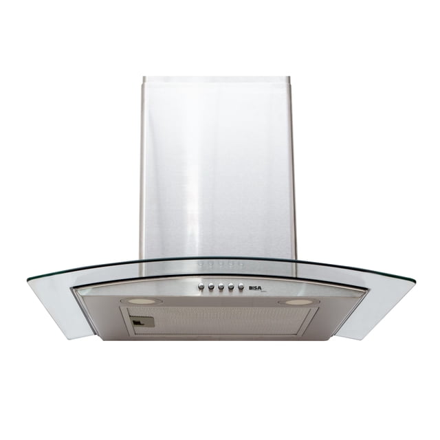 Campana Extractora de Pared Disa Home Acero Inox Cristal Curvo 60 cm CAMPC-60C