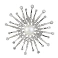 thumbnail image 1 of Las Mujeres Simularon Los Granos De material perla De Broche De La Solapa Pin Joyería Nupcial De Plata, 1 of 6