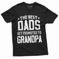 thumbnail image 3 of Men'S Best Dads Get Promoted To Grandpa T-Shirt Grandfather Baby Announcement Shirt Father'S Day Tee (X-Large Navy Blue), 3 of 5