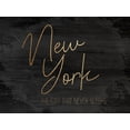 thumbnail image 2 of Kimberly, Allen 24x19 White Modern Wood Framed Museum Art Print Titled - NYC Gold 2, 2 of 4
