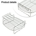 thumbnail image 2 of Air Fryer Double Layer Grill Stainless Steel Grill Household Oven Accessories Grill Rack Kitchen Tools, 2 of 10