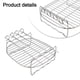 thumbnail image 2 of Air Fryer Double Layer Grill Stainless Steel Grill Household Oven Accessories Grill Rack Kitchen Tools, 2 of 10