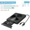 thumbnail image 1 of Unidad de CD DVD externa Haiway USB 3.0 Tipo-C Grabadora con bolsa protectora, 1 of 2