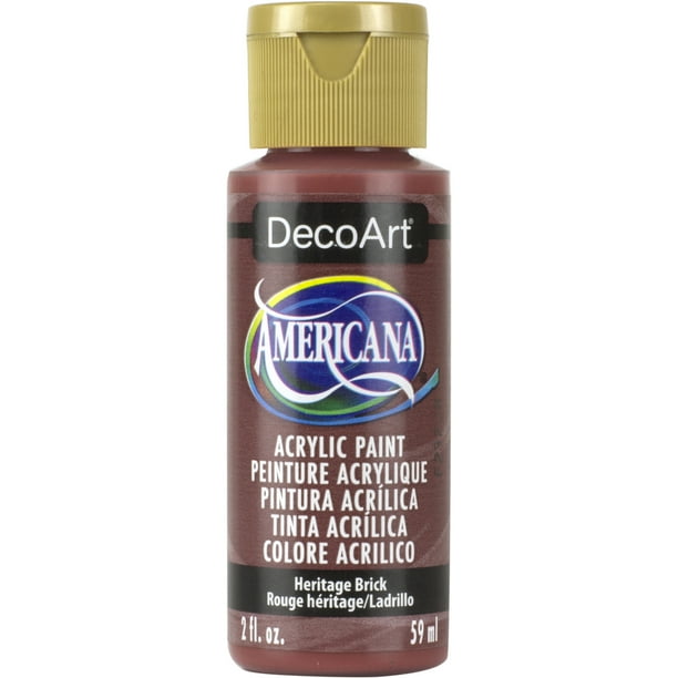 DecoArt Americana Acrylic Color, 2 oz., Heritage Brick