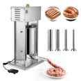 thumbnail image 1 of Embutidora electrica de salchichas VEVOR, 12 L (25 lb), vertical, control de velocidad continuo y pedal, de acero inoxidable resistente con 4 tubos de embutido, para uso comercial y domestico., 1 of 9