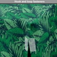 thumbnail image 4 of Hawaiian Dog Crate Cover, Tropical Monochrome Pattern with Rainforest Leaves, Easy to Use Pet Kennel Cover Small Dogs Puppies Kittens, 7 Sizes, Forest Green Sea Green, by Ambesonne, 4 of 6