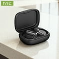 thumbnail image 4 of HTC NE61 Heart Rate Wireless Bluetooth 6.0 Open in-Ear Earbuds, AI Translator, Noise-Cancelling Headphones, 130+ Languages,Black, 4 of 10