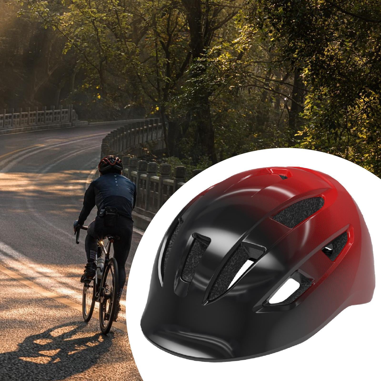 DimyFew Bike Helmet for Adults Comfortable Men Women Impact Resistant Helmet Black and Red