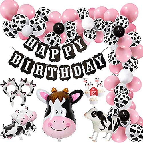 Finypa Funny Cow Party Decorations Balloon 85pcs Arch Garland Kit with