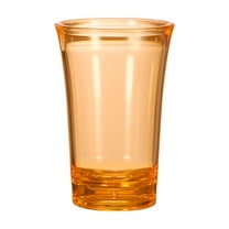 Uxcell Shot Glasses 1.2oz Polystyrene Shot Glasses Ombre Multicolored Shot Glasses Bulk for Cocktail Round Shot Glasses Spirits Liquors, Orange