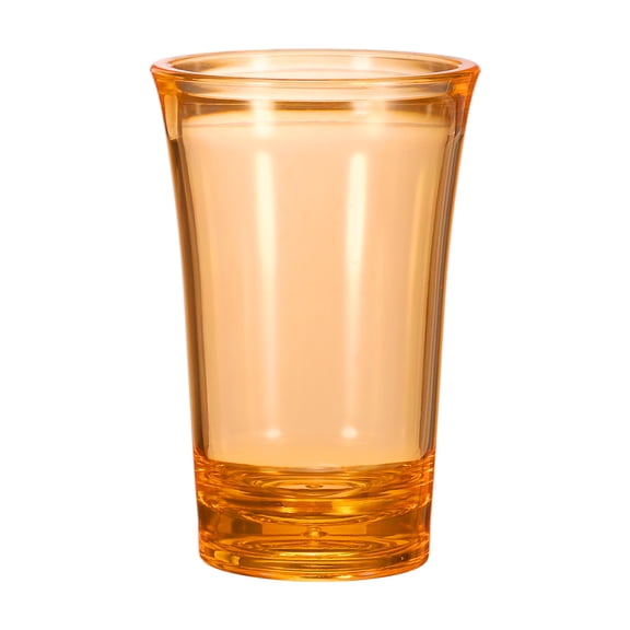 Uxcell Shot Glasses 1.2oz Polystyrene Shot Glasses Ombre Multicolored Shot Glasses Bulk for Cocktail Round Shot Glasses Spirits Liquors, Orange