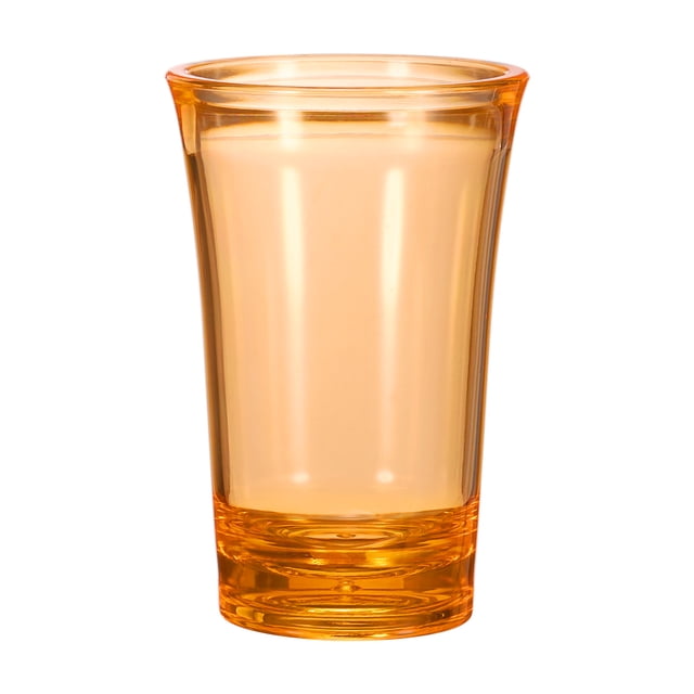 Uxcell Verres à Shot 1.2oz Verres à Shot en Polystyrène Ombre Multicolore Verres à Shot en Vrac pour Cocktail Verres à Shot Ronds Spiritueux Liqueurs, Orange