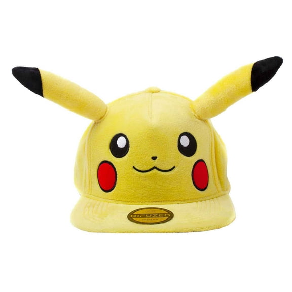 Pokemon Baseball Cap Pikachu with Ears new Official Nintendo Yellow Snapback