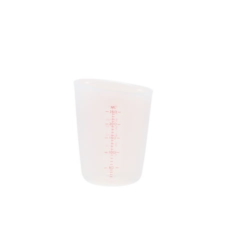 

250/500ml Double Scale Half Transparent Silicone Measurig Cup Soft Baking Tool!500