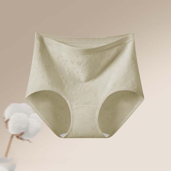Vibrex Underpants for Women Plus Size Cotton Fashion Women's Ventilate Underpants Solid Soft Regular Comfortable Briefs,M-3XL