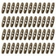 thumbnail image 1 of 50 piezas de botones de madera con toggle, botones de madera en forma de oliva de 50 mm/2 pulgadas con doble agujero para costura DIY de abrigos, marrón, 1 of 7