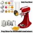 thumbnail image 4 of Prep Slicer & Shredder Attachment for KitchenAid Stand Mixer Food Home Kitchen, 4 of 6