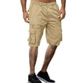 thumbnail image 7 of Cargo Shorts for Men Loose Fit Knee Length Trousers with Pockets Summer Streetwear Plus Size Shorts, 7 of 7