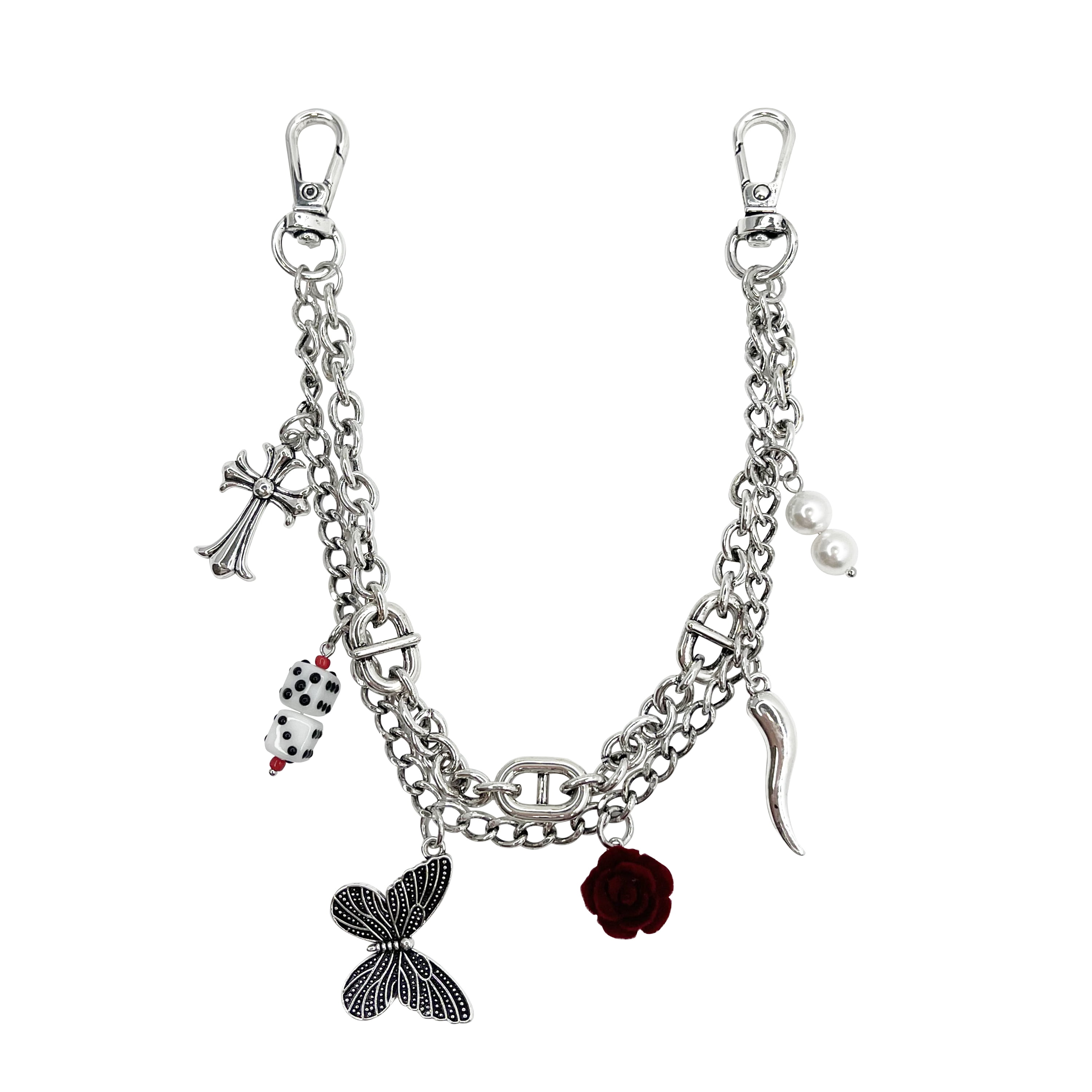 No Boundaries Women's Bag Charm, Antique Silver