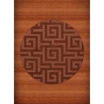 Dalyn Dover Area Rug DV13 Dv13 Coral Squares Maze 4' x 4' Round
