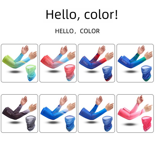 Manga de protección solar de verano para hombre, manga fina para las manos, para conducir al aire libre, protección UV, manga fina de seda helada para el brazo