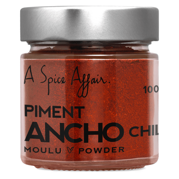 Ancho Chili Powder A Spice Affair. 100g (3.5 oz) Jar