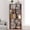 L Bookcase - Ox Blood Red, variant on 6 Tier Freestanding L-shaped Corner Bookshelf for Living Room, Bedroom, Woo