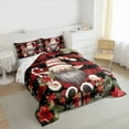 thumbnail image 3 of jejeloiu Cute Gnome Full Size Comforter Sets,Green Christmas Tree Bedding Comforter Set,Happy New Year Bedding Sets For Child,Super Cozy Room Decor Reversible,3-Piece, 3 of 8