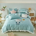 Sanrio Hello Kitty Bedding Set Double Bed Queen Size Flat Sheet Duvet Cover Pillowcase Kids ...