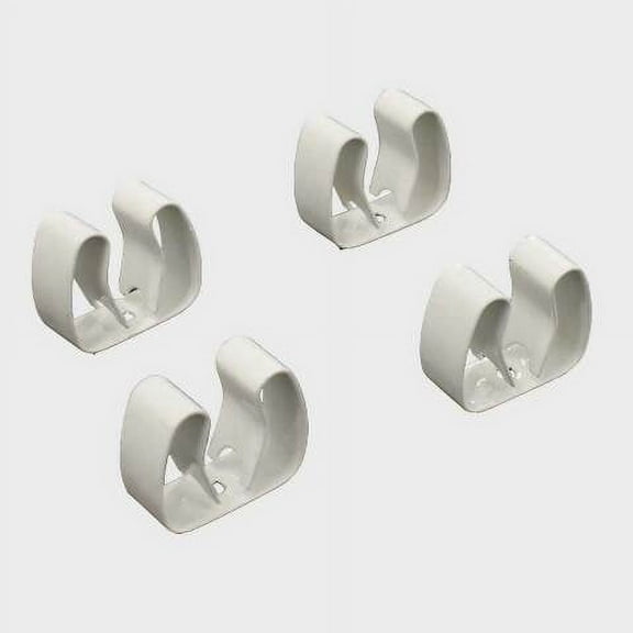 Lund Boat Utility Clips 2008256 | 3/4 Inch White Aluminum (Set of 4)