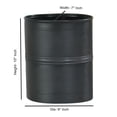 thumbnail image 6 of nu steel Bogart Metal Wastebasket, Small Round Plastic Vintage Trash Can for Bathroom, Bedroom, Dorm, College, Office - Oil Rubbed Bronze, 6 of 6