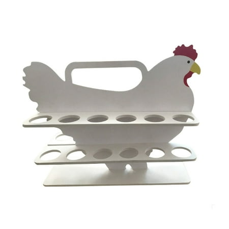 

Techinal Creative and Practical Egg Skelter Made by Wood Durable Strong Load Bearing Not Easy to Break Can Store 24 Eggs Once