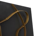thumbnail image 4 of CosmoLiving by Cosmopolitan Black Wood Abstract Wall Decor with Gold Metal Loop Design, 4 of 11
