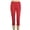 Red, variant on MAWCLOS Womens Casual Capri Pants Lounge Beach Leggings Stretch Solid Color Jeggings