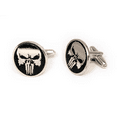 thumbnail image 3 of Punisher Cufflinks, Marvel Skull Tie Clip, Groomsmen Jewelry, Men’s Wedding Gifts, 3 of 4