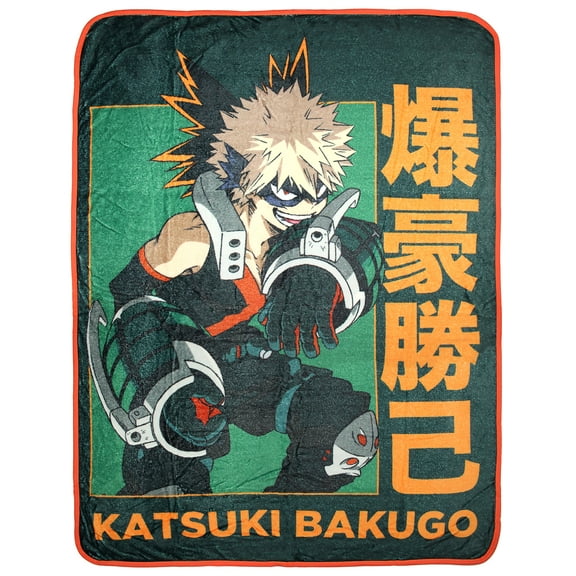 My Hero Academia Anime Manga Katsuki Bakugo Super Plush Fleece Throw