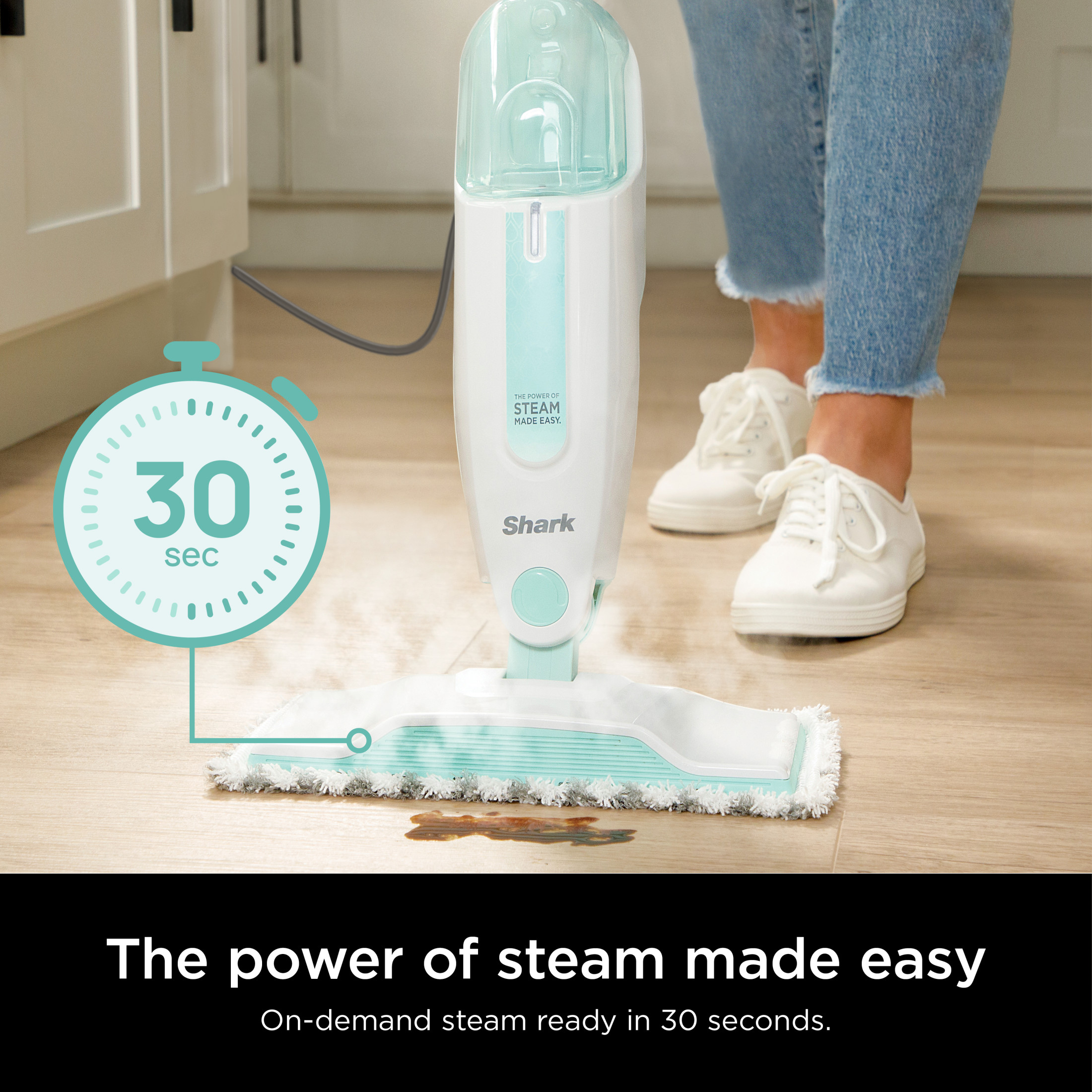 Shark Steam Mop Lightweight Corded, White, S1000WM photo 3