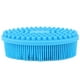 thumbnail image 2 of Cepillo sensorial de silicona para bebé, cepillo de entrenamiento de tacto para baño de masaje, peine para lavado de cabello con cabeza (azul), 2 of 9