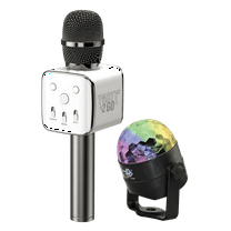 Black Party2Go Bluetooth Karaoke Microphone and Disco Ball Set (P2G-Black)