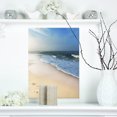 thumbnail image 1 of Clam Plage Tropicale avec Empreintes - Grande Impression sur Toile, 1 of 3