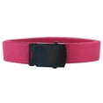 thumbnail image 2 of Pink Adjustable Canvas Military Web Belt With Metal Buckle 32 to 72, 2 of 3