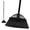 Black, variant on Three-Section Telescopic Aluminum Alloy Rod Long-Handled Broom (Light Blue)