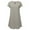 A035-Gray, variant on QUINDOS Womens Dresses Sundress V-neck Short Sleeve Casual Sun Dresses Summer Cotton Linen Solid Color Long Midi Womens Dresses